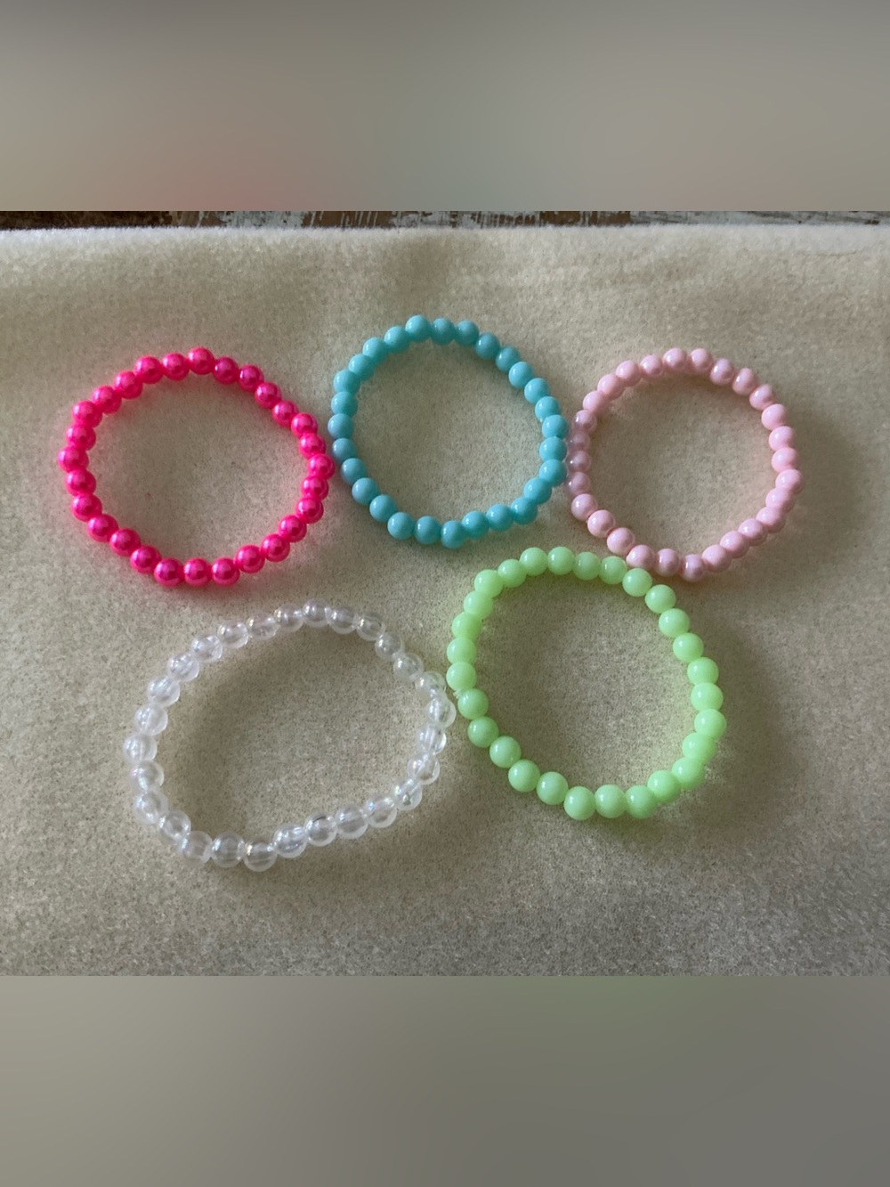 Kids Stretch Bead Bracelet Set  of 5